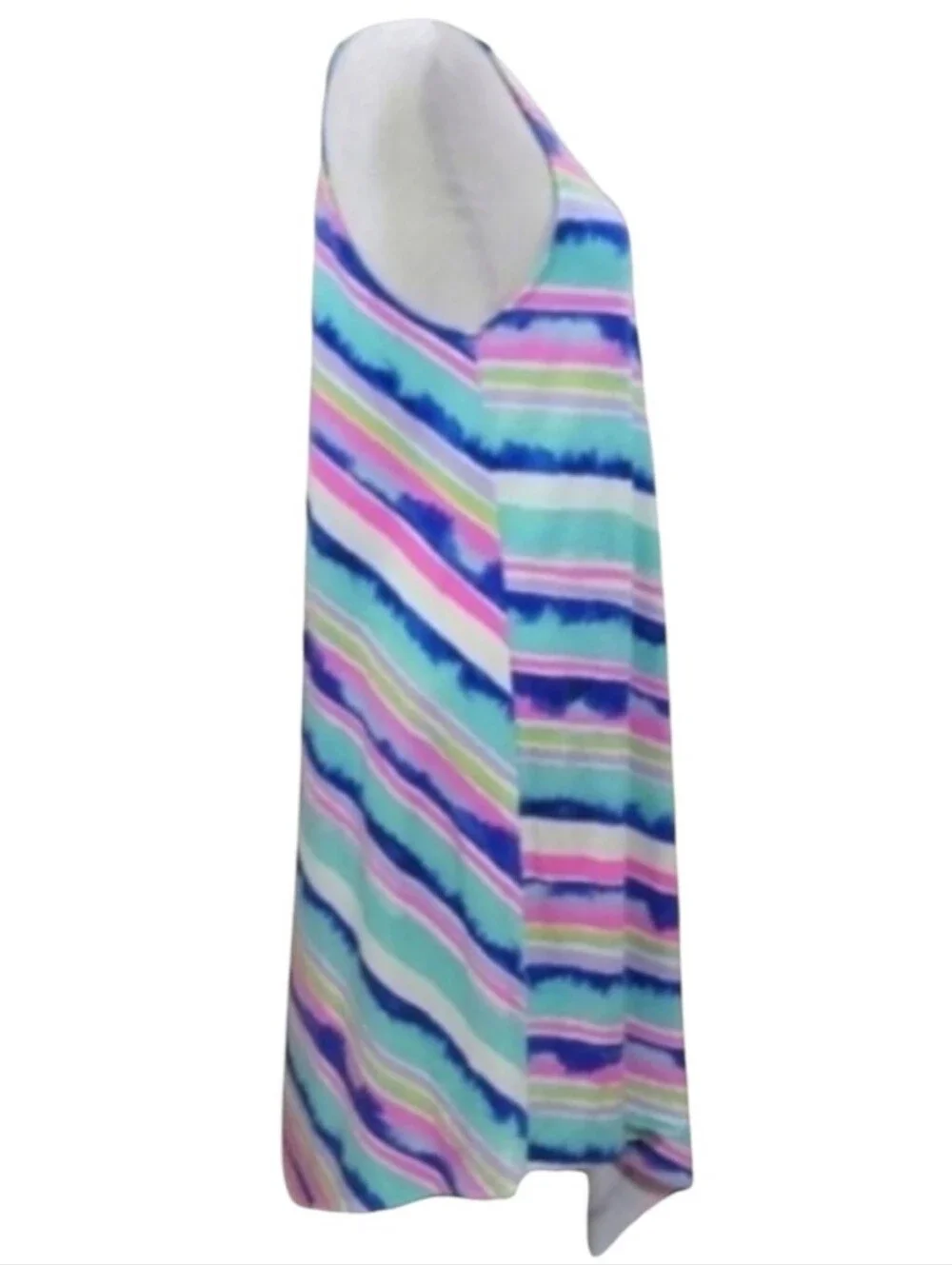 Lilly Pulitzer Magnolia Asymmetrical Dress Ceviche Stripe Size XS